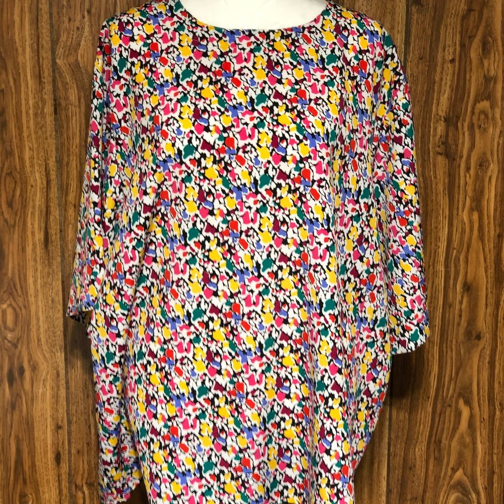 Yves St. Clair 2 splash of color pattern Summer top